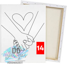 Load image into Gallery viewer, Valentine Paint Canvases