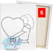 Load image into Gallery viewer, Valentine Paint Canvases