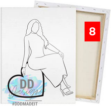 Load image into Gallery viewer, Valentine Paint Canvases