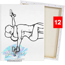 Load image into Gallery viewer, Valentine Paint Canvases