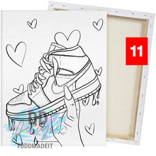 Load image into Gallery viewer, Valentine Paint Canvases