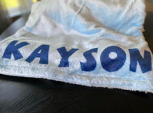 Load image into Gallery viewer, Custom Plush Baby Blanket