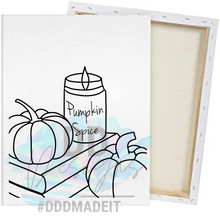 Load image into Gallery viewer, Pumpkin Spice Paint Canvas Kit