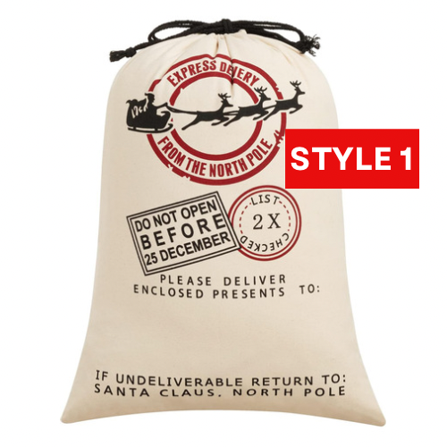 Personalized Santa sacks