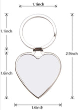 Load image into Gallery viewer, Custom Photo Heart Keychain
