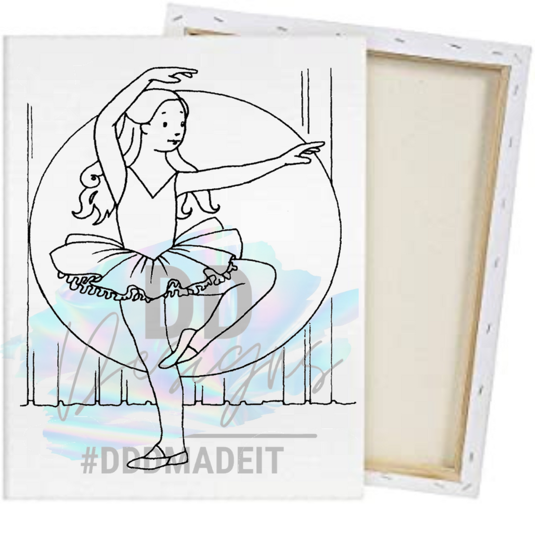 Ballerina Paint Canvas Kit